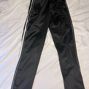 Men’s Cougar Black Track Pants with White Accents